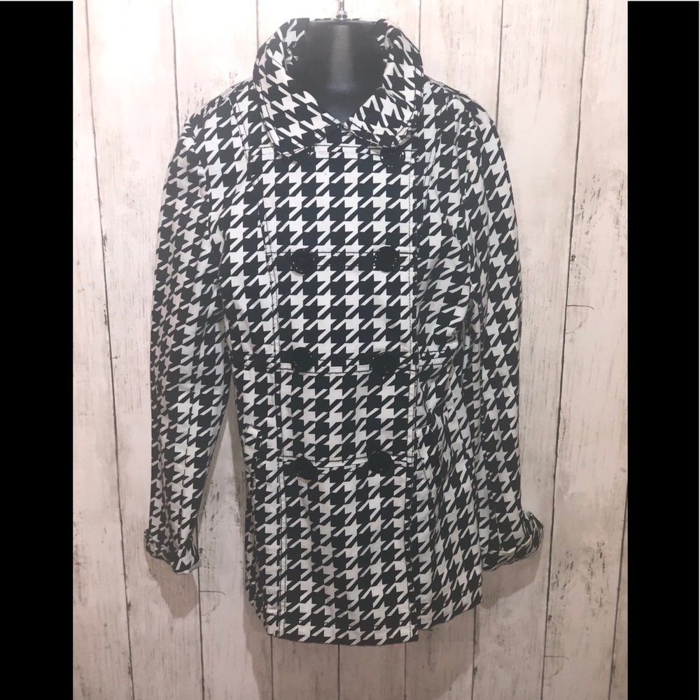 3/$25 H&M houndstooth Double Breasted jacket 10-11 - Picture 1 of 7
